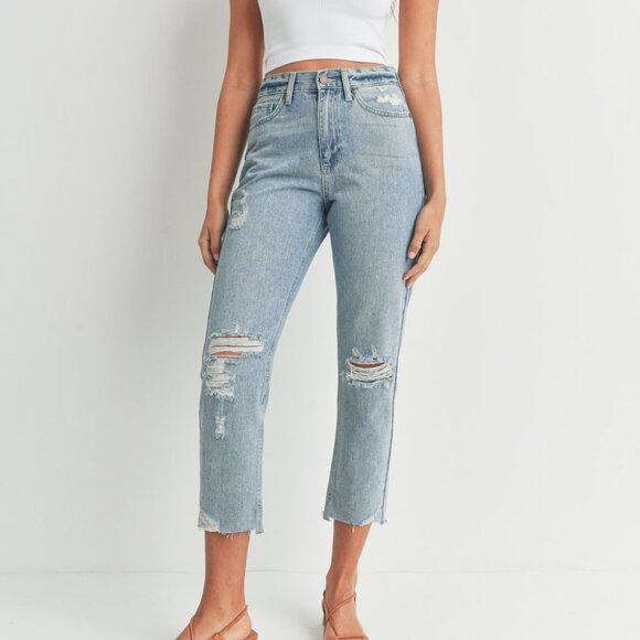 Just Black Denim - Just Black Denim Isa Hip Hugger Crop Mid Rise Jeans Size 27